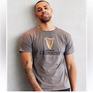 Guinness Embroidered Irish Pewter Official T-Shirt
Harp, Grey, Size L